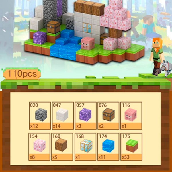 Constructor My World Magnetic Cube Building Sets Multicolor Numărul de piese 110 , 10+ photo 2