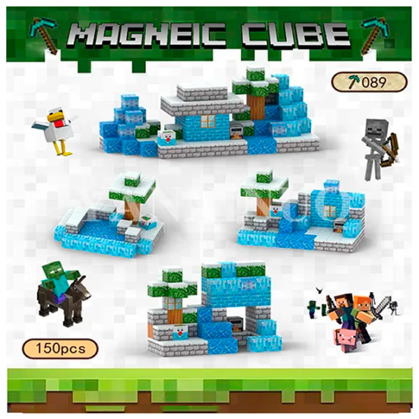 Constructor My World Magnetic Cube Building Sets Multicolor Numărul de piese 150, 10+ photo 1