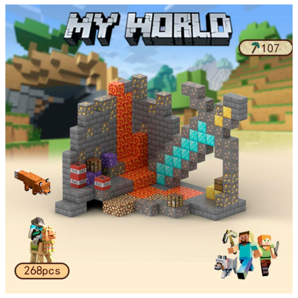 Constructor My World Magnetic Cube Building Sets Multicolor Numărul de piese 268, 10+ photo 1