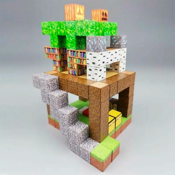 Constructor My World Magnetic Cube Building Sets Multicolor Numărul de piese 108, 10+ photo 5