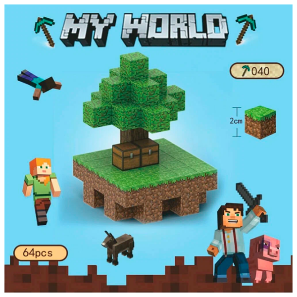 Constructor My World Magnetic Cube Building Sets Multicolor Numărul de piese 64, 10+ photo 1