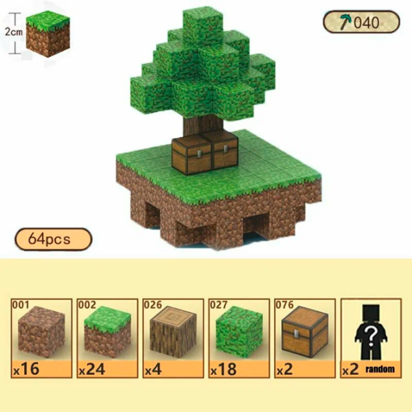 Constructor My World Magnetic Cube Building Sets Multicolor Numărul de piese 64, 10+ photo 2