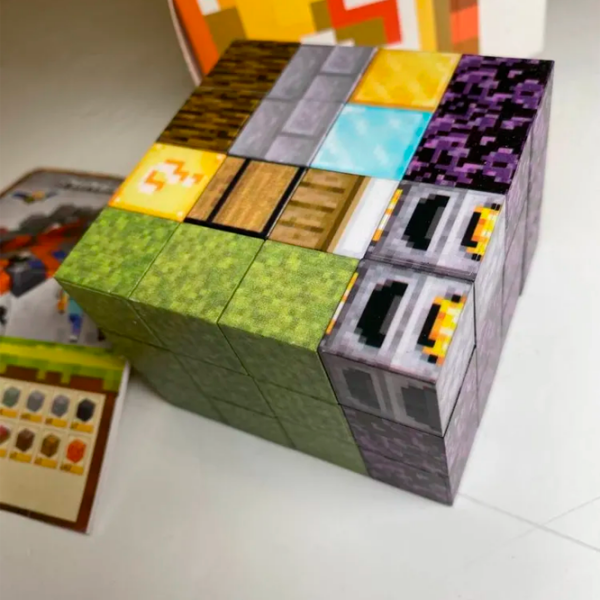 Constructor My World Magnetic Cube Building Sets Multicolor Numărul de piese 64, 10+ photo 5