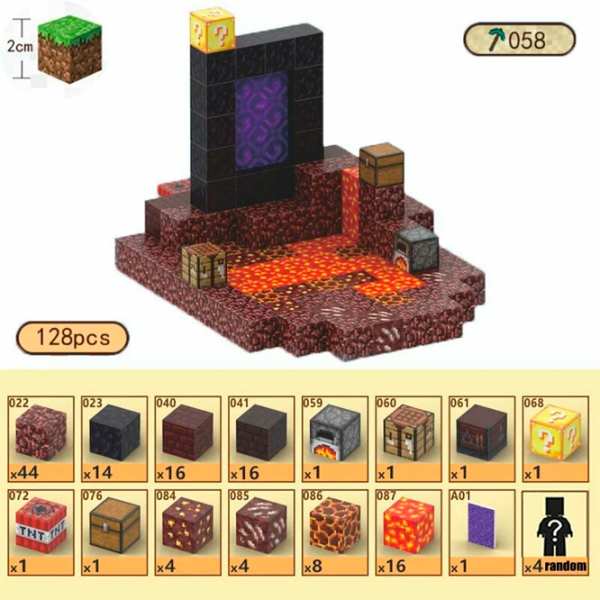 Constructor My World Magnetic Cube Building Sets Multicolor Numărul de piese 128, 10+ photo 2