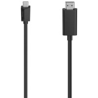 Cablu video Hama 200509 USB Type-C / HDMI Black 