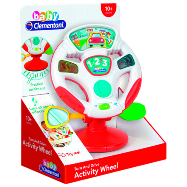 Интерактивная игрушка Clementoni Activity Wheel Turn and Drive 17899 Красный 1+ photo 1