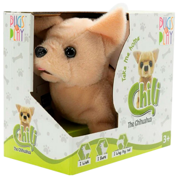 Мягкая игрушка Pugs At Play Chili Walking Dog PAP01 Бежевый 2+ photo 4