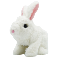 Мягкая игрушка Pugs At Play Hopper Jumping Rabbit RA004-4 Белый 1+