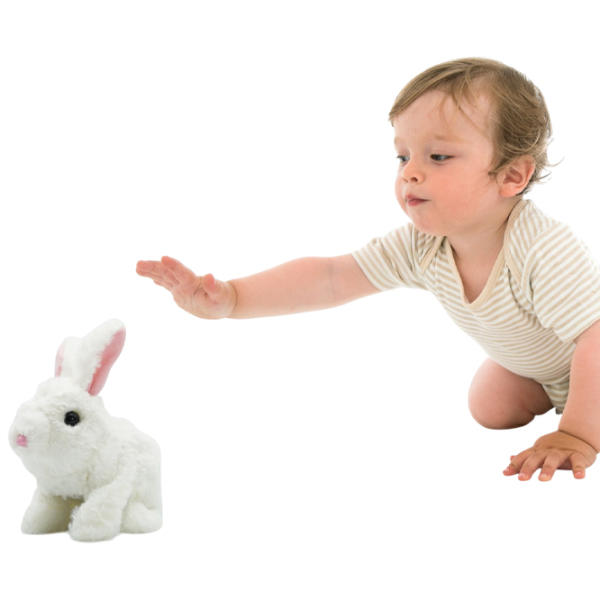 Мягкая игрушка Pugs At Play Hopper Jumping Rabbit RA004-4 Белый 1+ photo 5