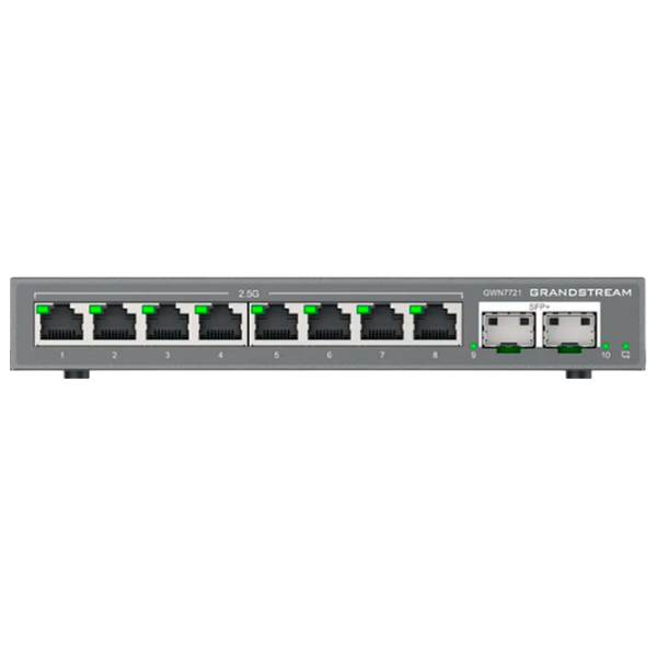 Switch Grandstream GWN7721 Gray 10 Gbit/s photo 1