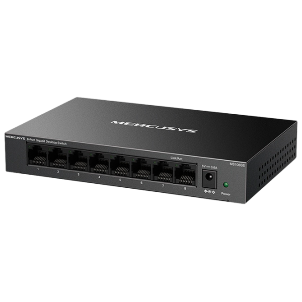 Switch Mercusys MS108GS Black  photo 1