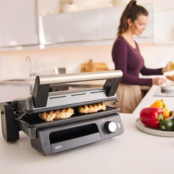 Grill electric Braun CG 5033 IGY Black 2000 W, Contact, Barbecue, 230 °С photo 5