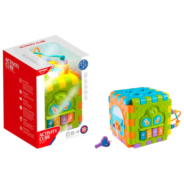 Развивающий набор Huanger Activity cube HE0527 Разноцветный 1+ photo 1