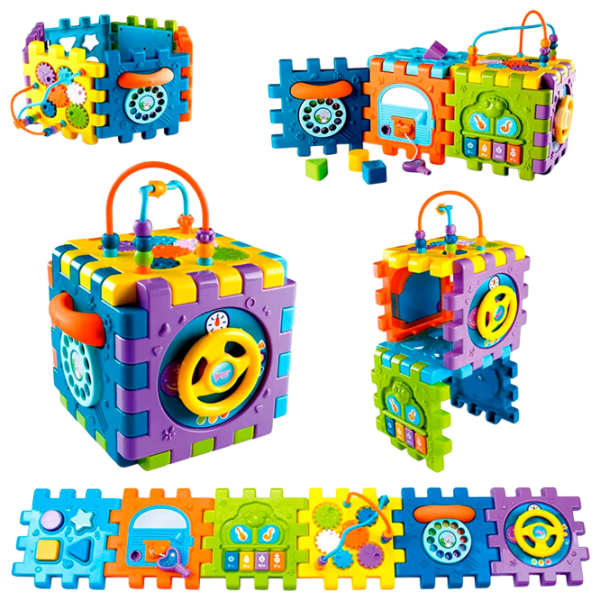 Развивающий набор Huanger Activity cube HE0527 Разноцветный 1+ photo 5