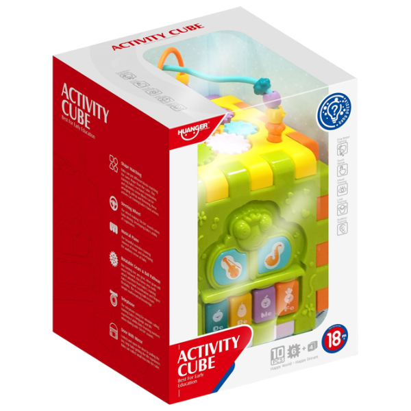 Развивающий набор Huanger Activity cube HE0527 Разноцветный 1+ photo 7