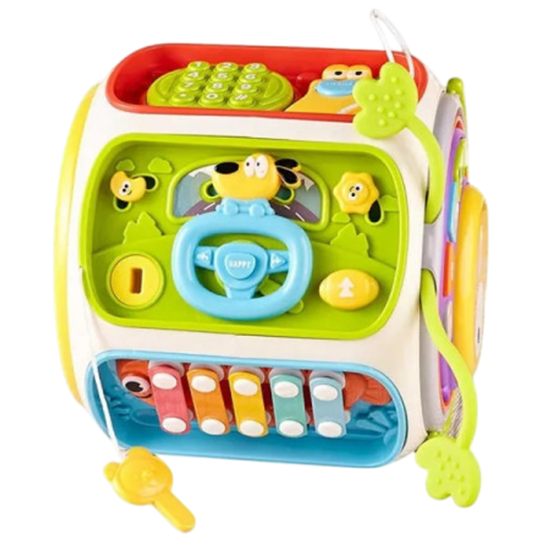 Joc educativ Bibiin Multibox Activity cube 6213 Multicolor 3+