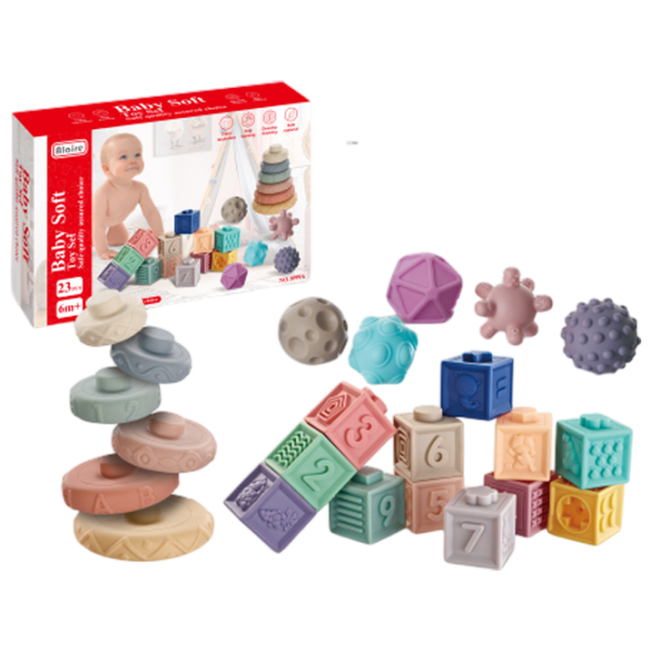 Joc educativ Huanger Soft Rubber 202142746 Multicolor 0.6+