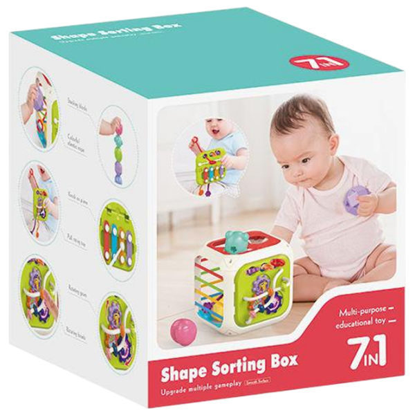 Развивающий набор Bibiin Shape Sorting Box 688-87 Разноцветный 1+ photo 2