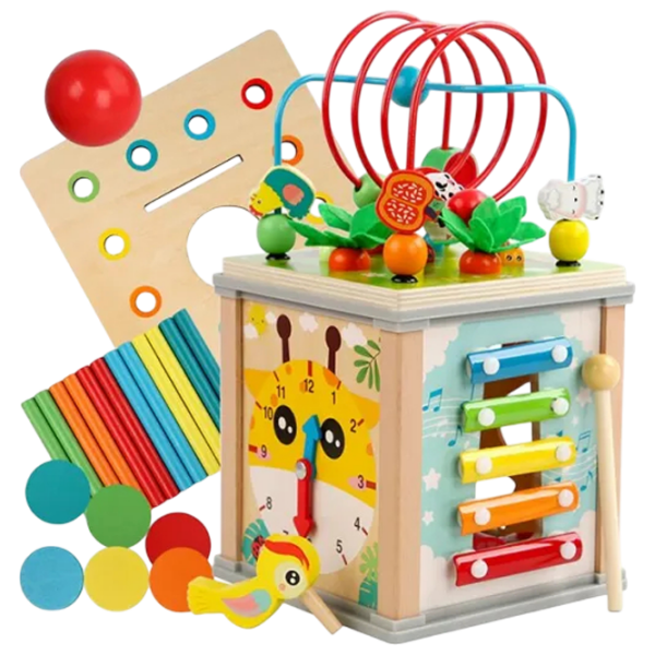 Joc educativ Optmarket BusyCube 202138775 Multicolor 3+