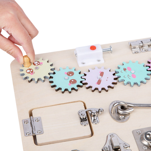 Joc educativ Lesko Busy Board 202109007 Beige 0+ photo 3