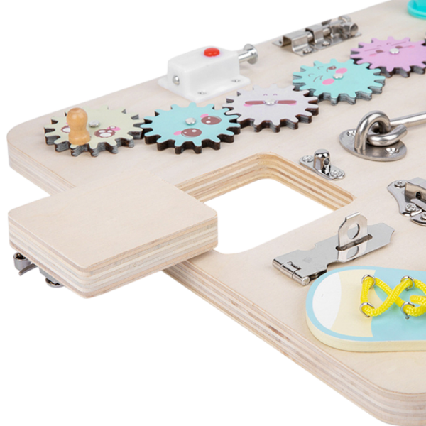Joc educativ Lesko Busy Board 202109007 Beige 0+ photo 4