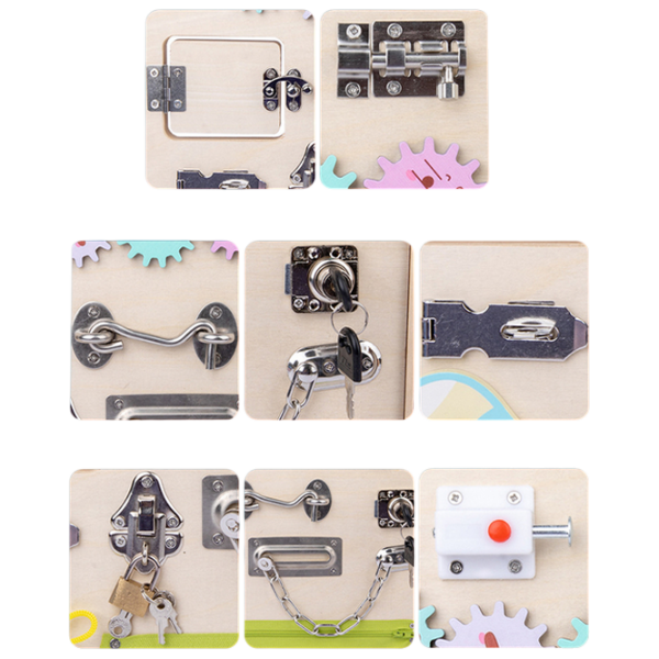 Joc educativ Lesko Busy Board 202109007 Beige 0+ photo 6