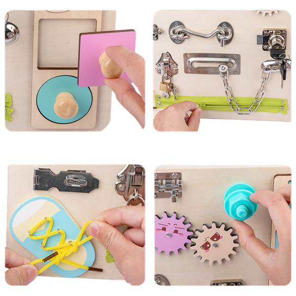 Joc educativ Lesko Busy Board 202109007 Beige 0+ photo 8