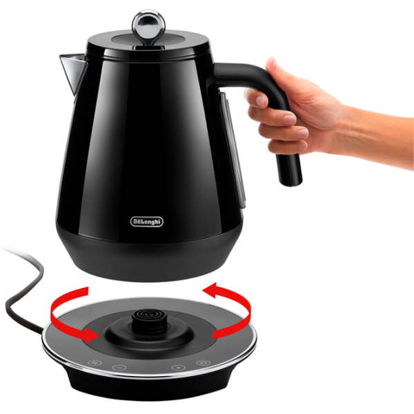 Электрочайник DeLonghi KBY 2011 Черный 2200 Вт, 1.7л, Внутреннее покрытие: Нержавеющая сталь photo 5