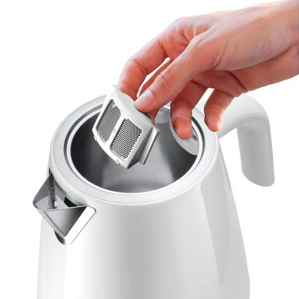 Ceainic electric DeLonghi KBY 2011 White 2200 W, 1.7l, Material interior: Inox photo 3