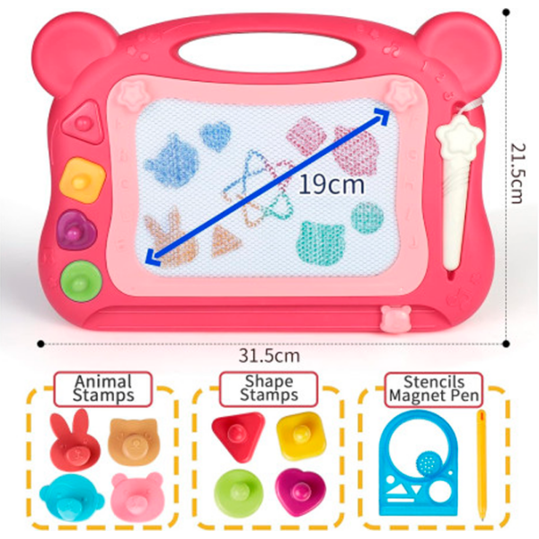 Tablă de desen Bibiin Toys 688-35 Multicolor Pentru copii, 6 luni photo 3