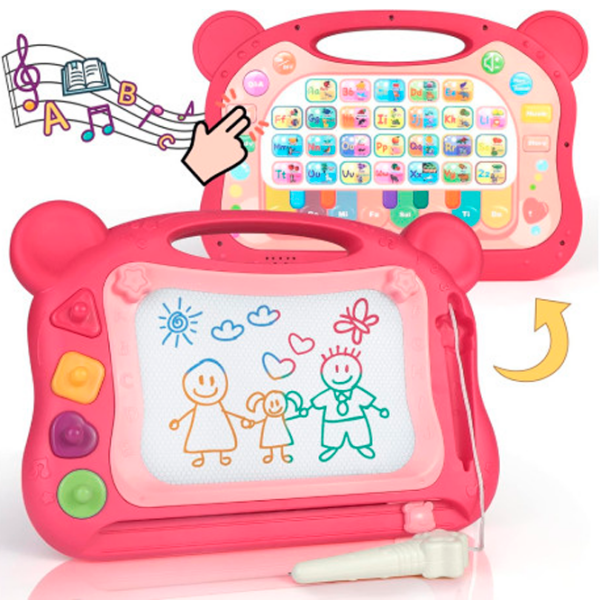Tablă de desen Bibiin Toys 688-35 Multicolor Pentru copii, 6 luni photo 4