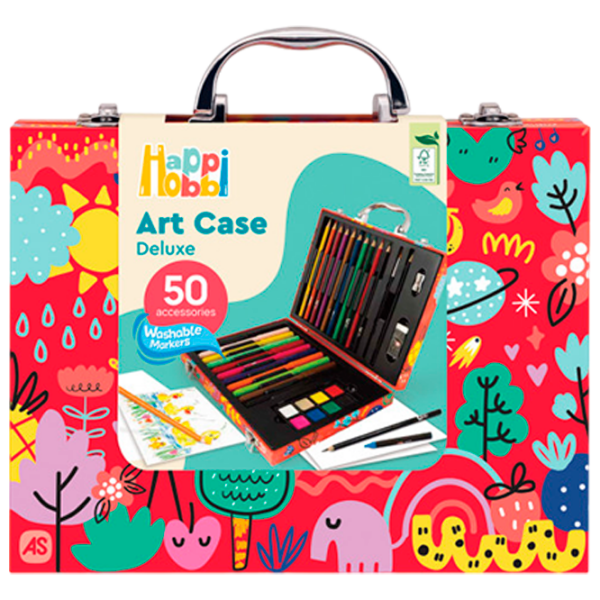 Креативный набор HappiHobbi Art Case My world 1038-82060 Красный Для детей, 3+ photo 1