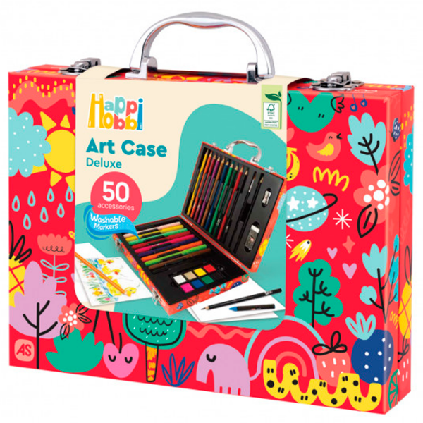 Креативный набор HappiHobbi Art Case My world 1038-82060 Красный Для детей, 3+ photo 8