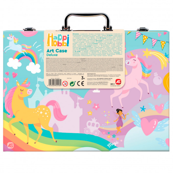 Set de creație HappiHobbi Art Case Unicorn 1038-82058 Green Pentru copii, 3+ photo 10