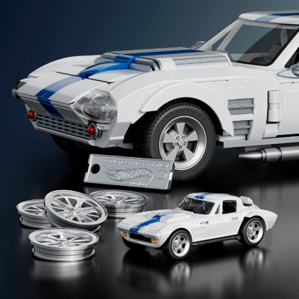Constructor Mattel Corvette Grand Sport White Numărul de piese 918, 10+ photo 5