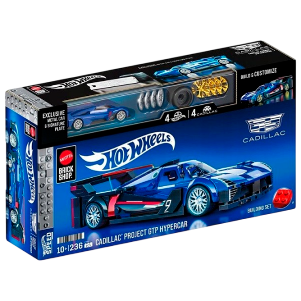 Constructor Mattel Cadillac Project GTP Blue Numărul de piese 236, 10+ photo 1