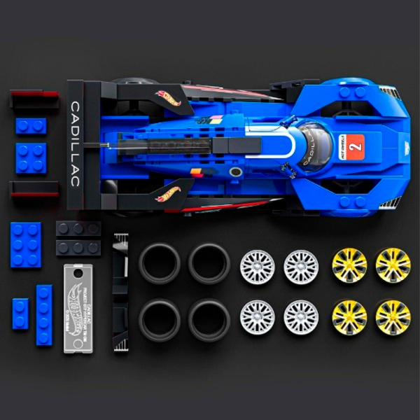 Constructor Mattel Cadillac Project GTP Blue Numărul de piese 236, 10+ photo 6