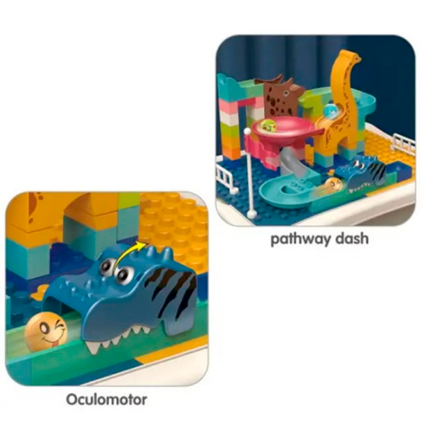 Măsuță cu constructor Bibiin Toys 8008 Blue Numărul de piese 106, 3+ photo 4