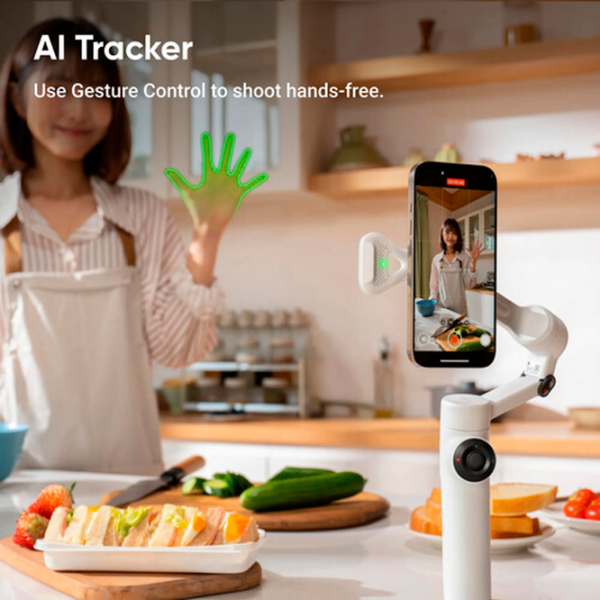 Стабилизатор Insta360 Flow 2 AI Tracking Module Kit Stone Gray Bluetooth / Stone Gray photo 6