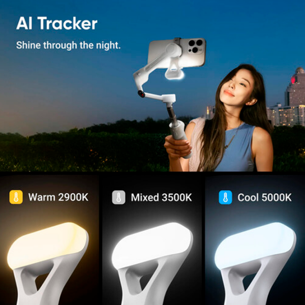 Стабилизатор Insta360 Flow 2 AI Tracking Module Kit Stone Gray Bluetooth / Stone Gray photo 7