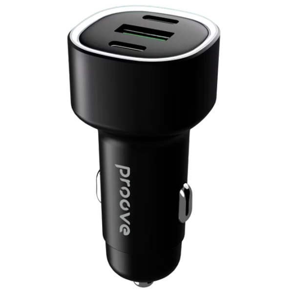 Încărcător auto Proove Flash (60 W) Black 3 A / Black photo 1