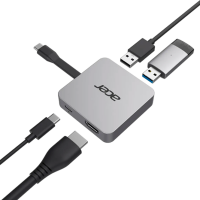 Док-станция Acer HP.DSCAB.008 7-in-1 Серый USB Type-A