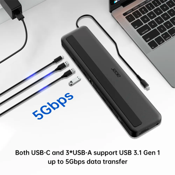 Док-станция Acer HP.DSCAB.015 13-in-1 Серый USB Type-A photo 9