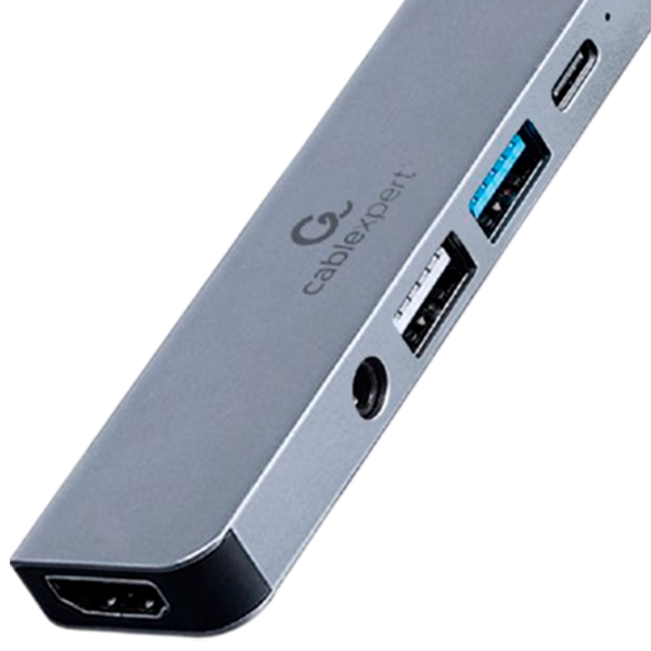 Адаптер Cablexpert A-CM-COMBO5-02 Серый USB Type-C photo 2