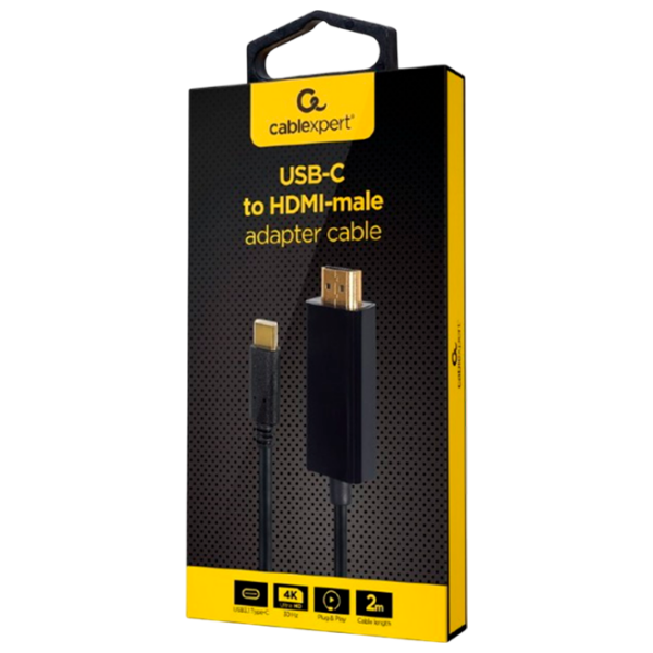 Адаптер Cablexpert A-CM-HDMIM-01 Черный USB Type-C photo 4