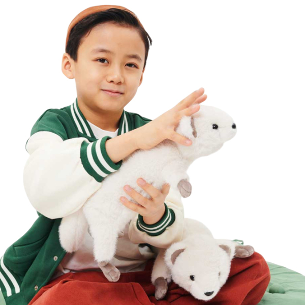 Jucărie moale Orange Toys The Softest Weasel OT8030/38 White 0+ photo 4