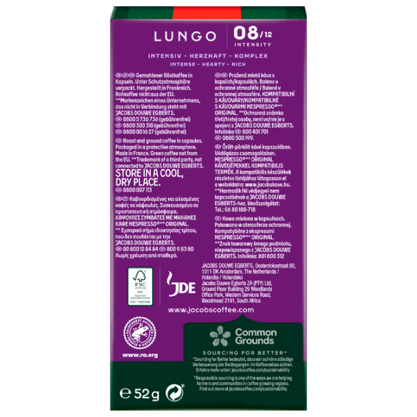 Кофе Jacobs Lungo Intenso 52 г Капсулы photo 3