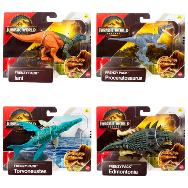 Figurină Mattel Jurassic World Frenzy Pack 4+ / Multicolor photo 1