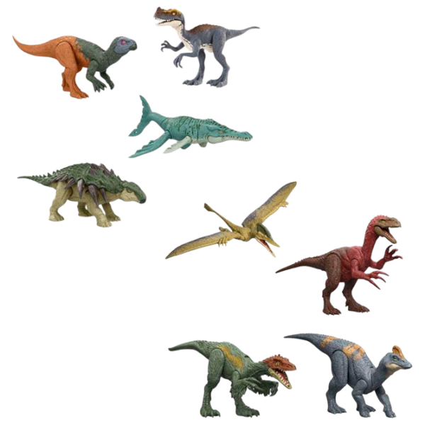 Figurină Mattel Jurassic World Frenzy Pack 4+ / Multicolor photo 2
