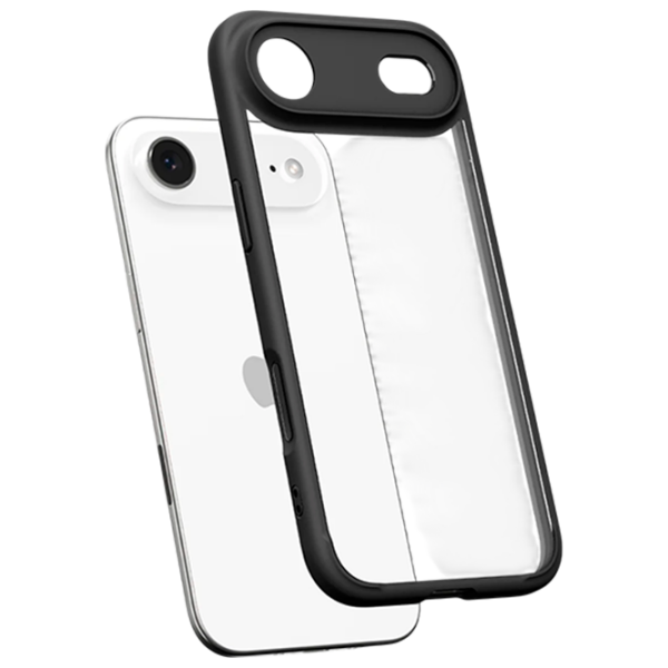 Husă pentru smartphone Apple iPhone Air (Ultra Hybrid) Transparent Black Matt Spigen, TPU, MagSafe Back photo 5